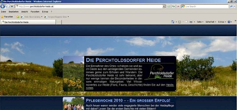 Heidehompage - Die neue Heideseite 2010